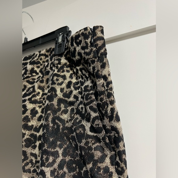 NEVER WORN ALL SAINTS LEOPARD GOLD THREAD TROUSERS - Picture 2 of 8
